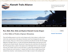 Tablet Screenshot of klamathtrails.org